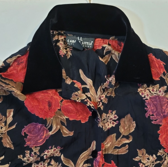 Velvet accented blouse - Picture 7 of 13